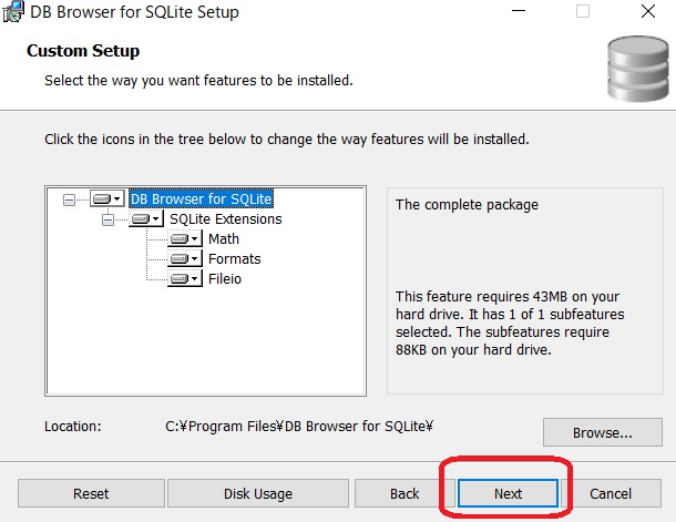 sqlite